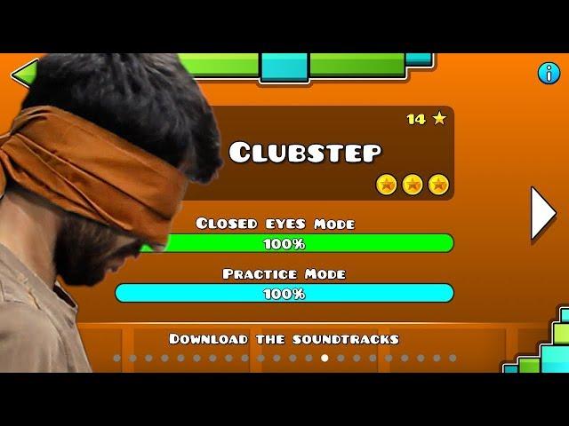 Geometry Dash - Clubstep closed eyes failing attempts