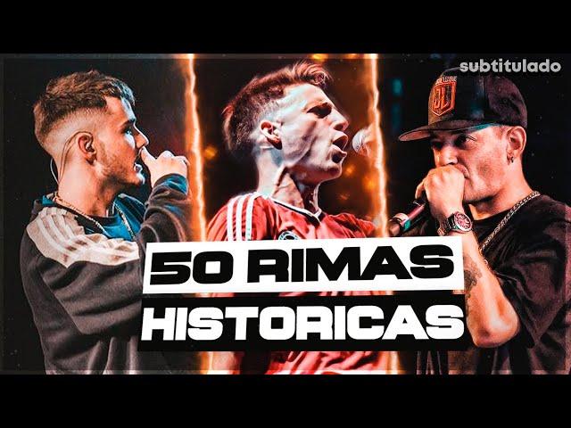 50 RIMAS que MARCARON la HISTORIA en batallas! | Subtitulado