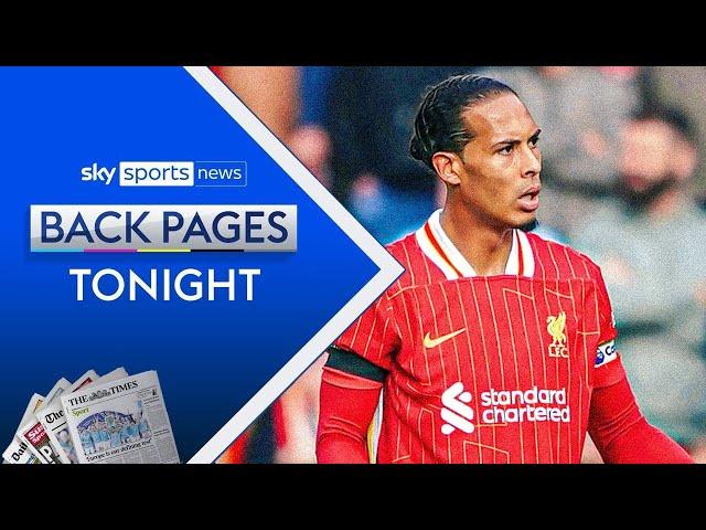 Van Dijk in talks over new deal, Man City want Alonso if Pep Guardiola leaves | Back Pages Tonight