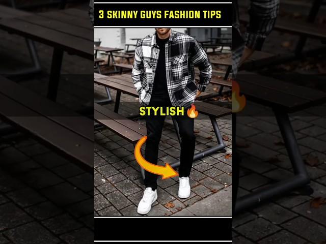 3 Skinny Guys Fashion Tips | #shorts #skinnymenfashion #menfashion