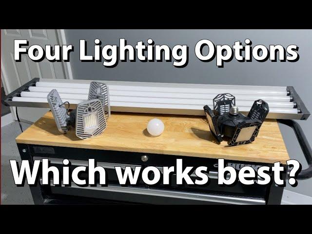 How to Make Your Garage Brighter - LED Lighting Comparison and Review | Best Lights Under $70