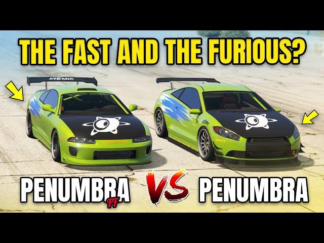 GTA 5 ONLINE - PENUMBRA FF VS PENUMBRA (BRIAN CARS FROM FAST AND FURIOUS!)