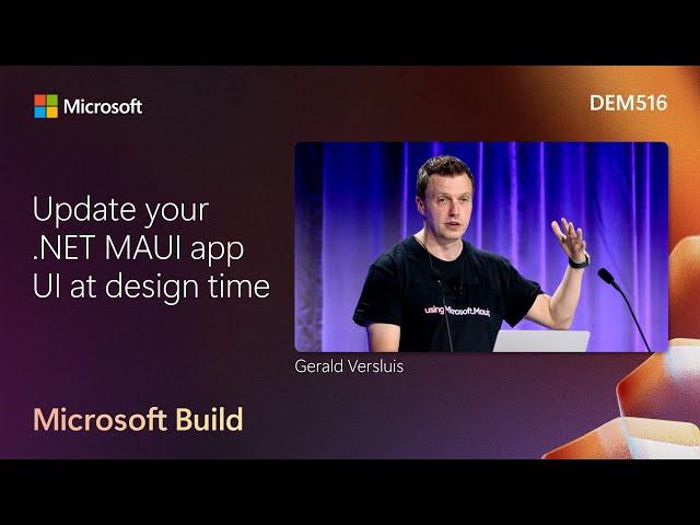 Update your .NET MAUI app UI at design time | DEM516