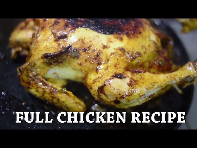 How to cook a 1 piece full chicken| insighTainment kitchen| 1kg 1 piece chicken| steam & Fry