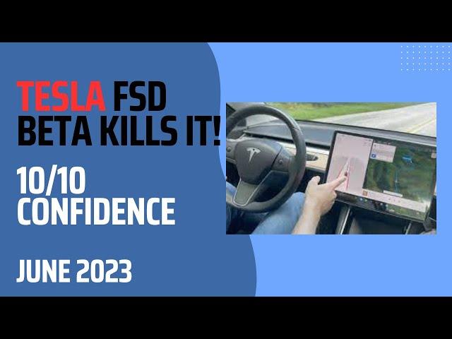 Tesla FSD Beta kills it! 10/10 driver confidence!