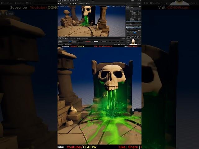 Toxic Skull Poison FX in Unreal Engine 5 Niagara Tutorial