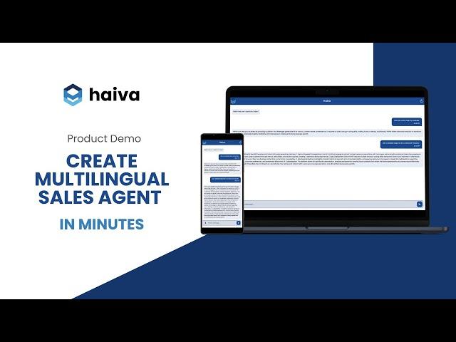 Haiva - Create a multilingual voice sales agent in minutes!