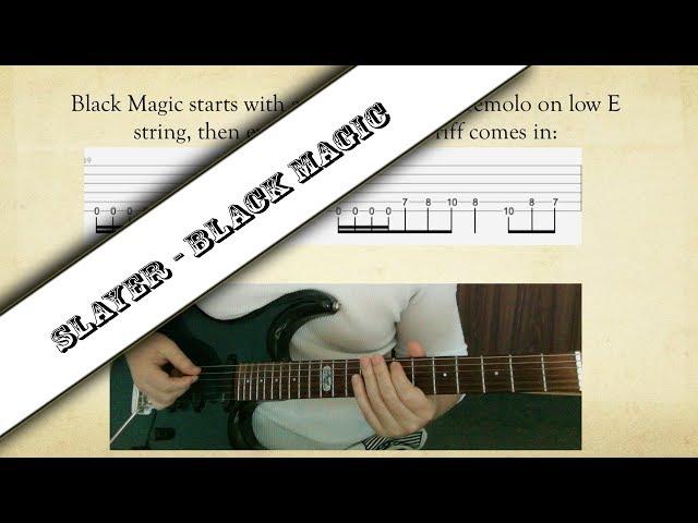 Slayer Black Magic rhythm guitar lesson