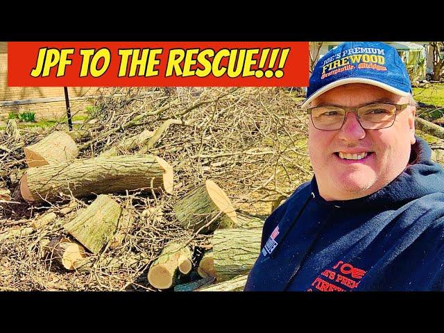 Rescuing honey locust FIREWOOD