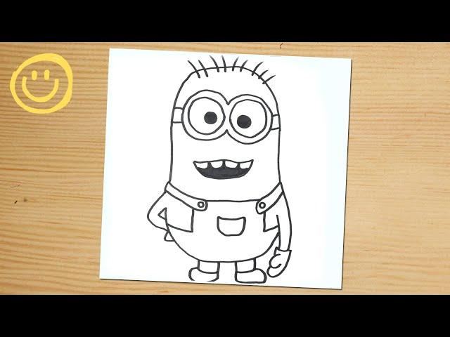 HOW TO DRAW A MINION | Как нарисовать Миньона