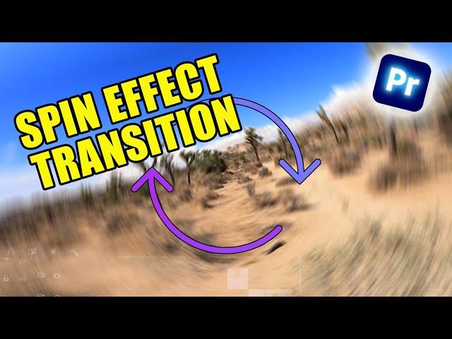 How To Create Spin Transition In Premiere Pro