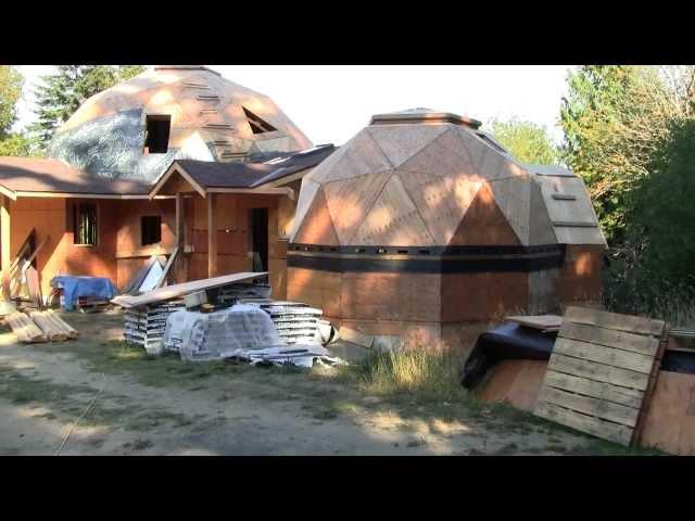 Geodesic Dome Home being built on Salt Spring Island BC