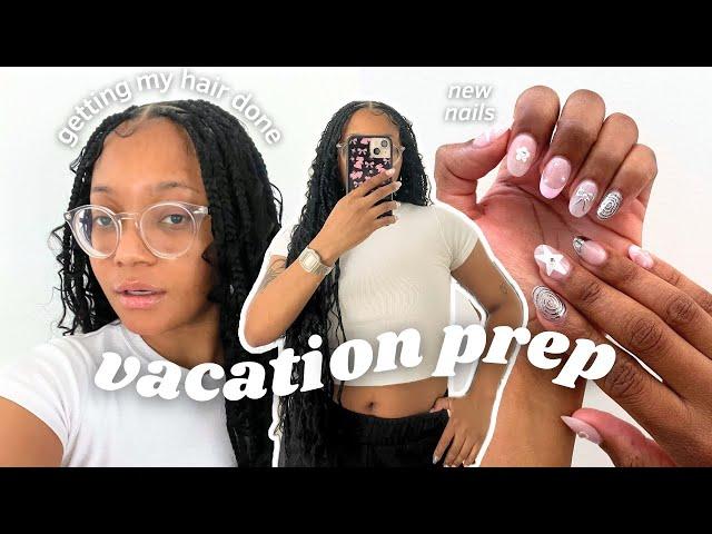 GRWM for my JAPAN and KOREA trip : new hair + nails, cleaning the house, etc. (vacation prep)