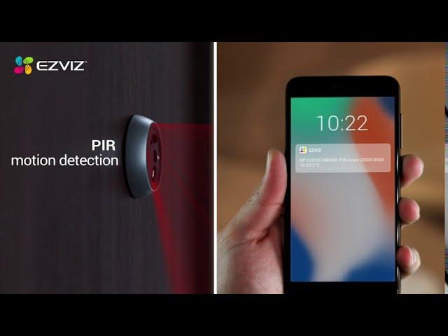 EZVIZ DP1C | Smart Door View with PIR Motion Detection