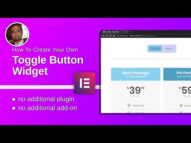 How To Create A Toggle Button With Elementor Pro - No Additional Add-ons or Plugins Required