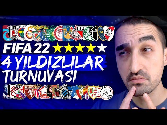 FIFA 22'DE EN İYİ 4 YILDIZLI TAKIMI HANGİSİ? (ŞOK ŞAMPİYON) // KARİYER MODU REBUILD TURNUVA