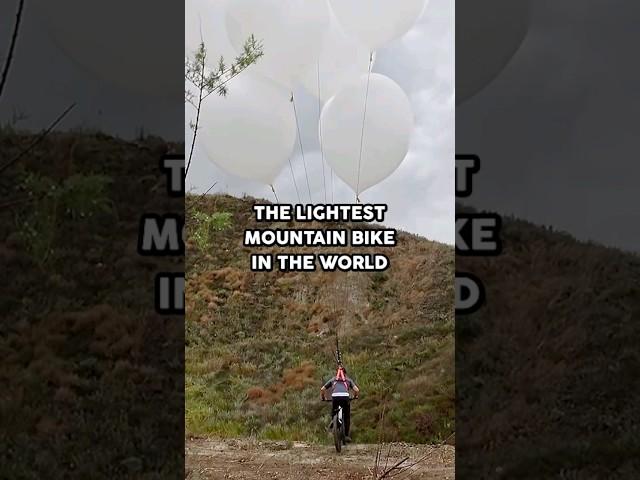 That's one way to practice your jumps  #mtb #helium #mountainbike #diy #experiment