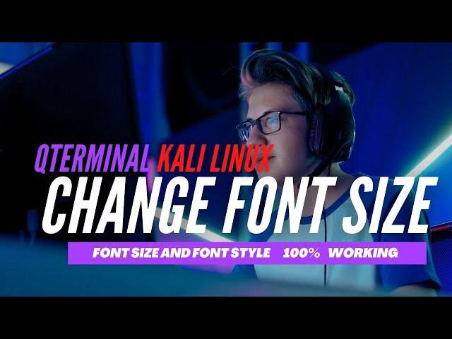 Fix Terminal Font not changing in Kali Linux