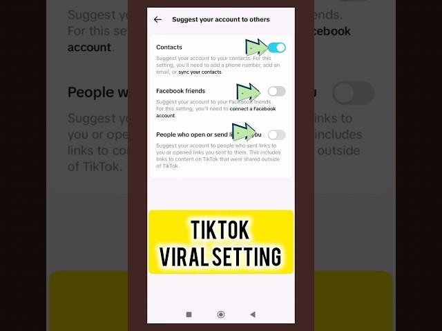 Tiktok New account settings 2024 l Grow tiktok account settings #tiktok #shorts #short #viral