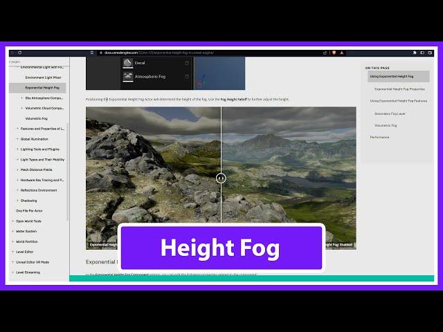 Exponential Height Fog in Unreal Engine 5 (Part 37)