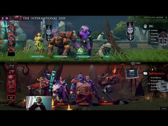 AUG 22, 2019 - TI 2019 Playoff - OG vs EG (без первой картонки)