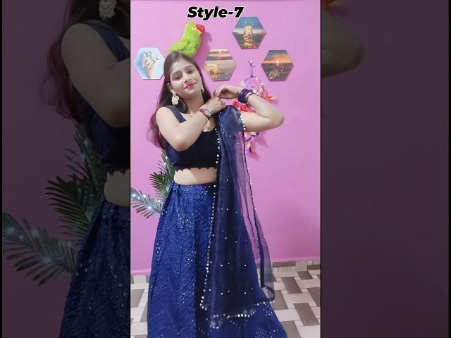 Lehenga Dupatta Draping Styles - style 7 #youtubeshorts #dupattadraping #dupattastyling #shorts