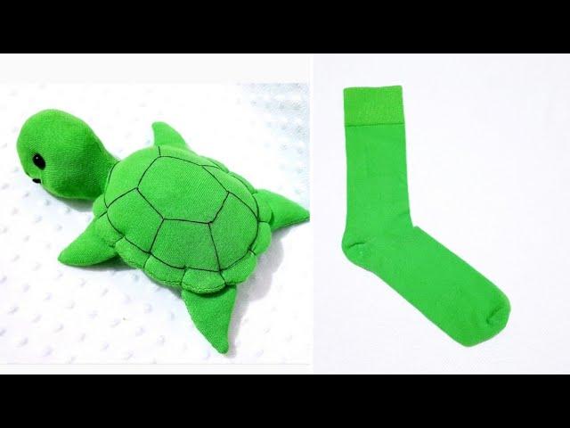 ÇORAPTAN OYUNCAK KAPLUMBAĞA/Yapılışı çok kolay/Socks doll/Turtle