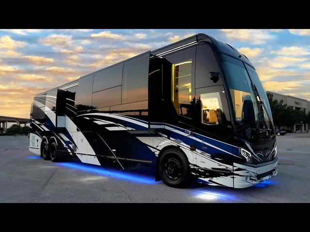 Tour of the 100th Anniversary Prevost Emerald Luxury Coach!