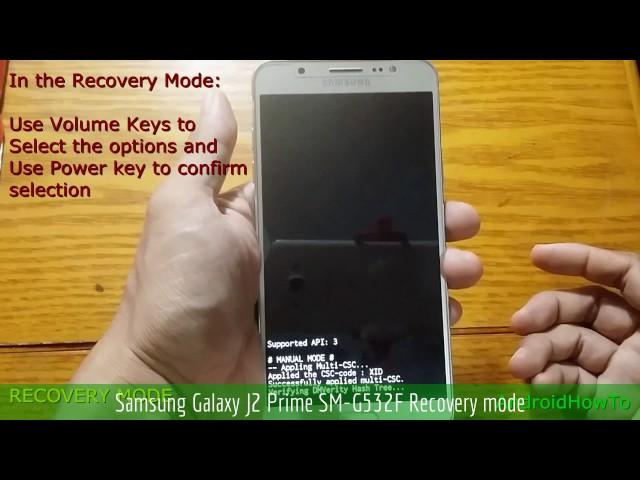 Samsung Galaxy J2 Prime SM-G532F Recovery mode