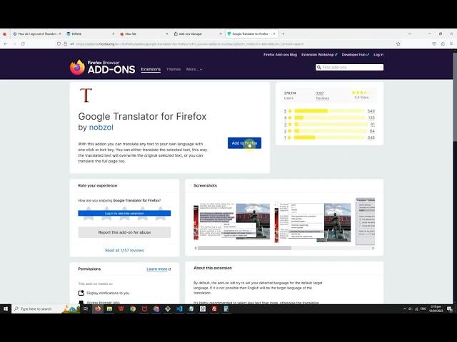 How to translate a webpage in Firefox