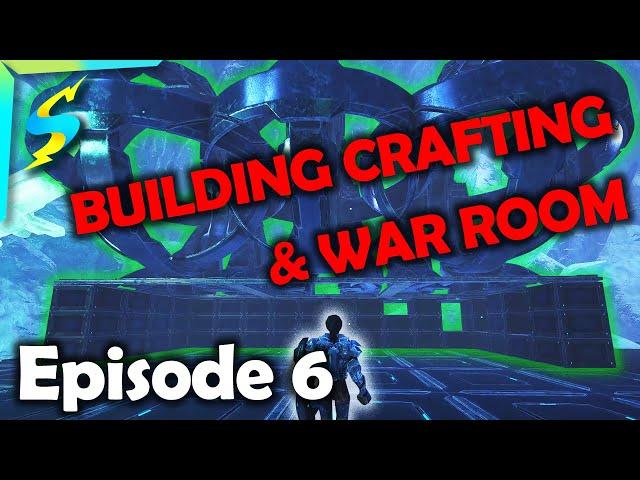 Ark PvP - Building CRAFTING STATION + WAROOM - Episode 6