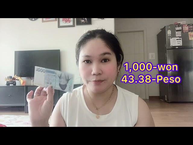 HOW TO CONVERT KOREAN WON INTO PHILIPPINE PESO