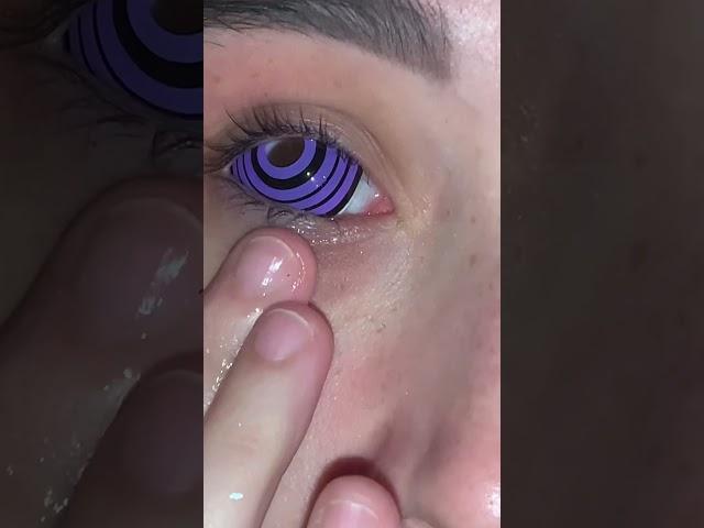 Rinnegan Sclera Lenses #cosplay #anime #naruto #manga #viral #viralvideo