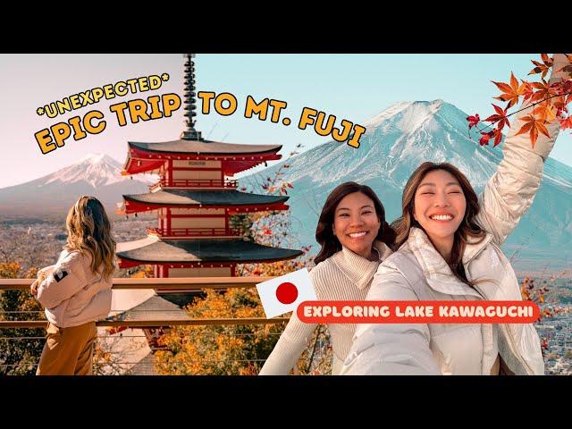 ATTEMPTING to see MT. FUJI  in Autumn!  Lake Kawaguchi Honest Experience & Travel Tips! 