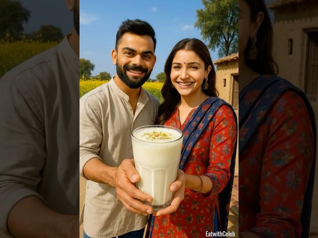 Virat & Anushka’s Giant Punjabi Lassi Moment ️ | Village Vibes!