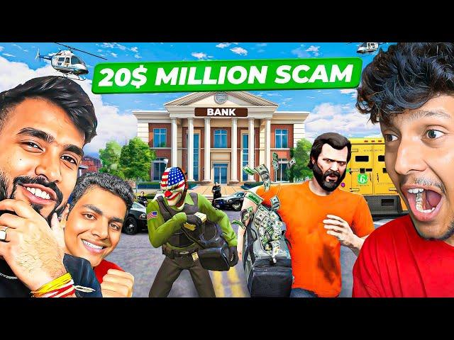 WE SCAMMED $20,000,000 FROM BANK! @TechnoGamerzOfficial @MrLazyAssassin  GTA 5 GRAND RP!