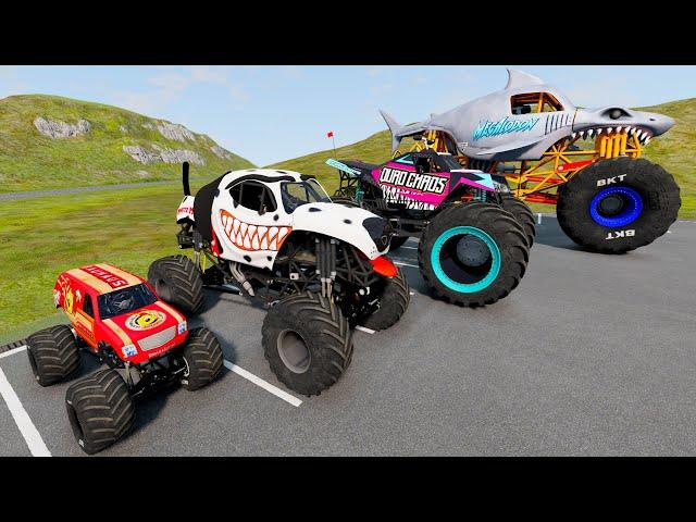 Big & Small Monster Trucks Mud Battle BeamNG Random