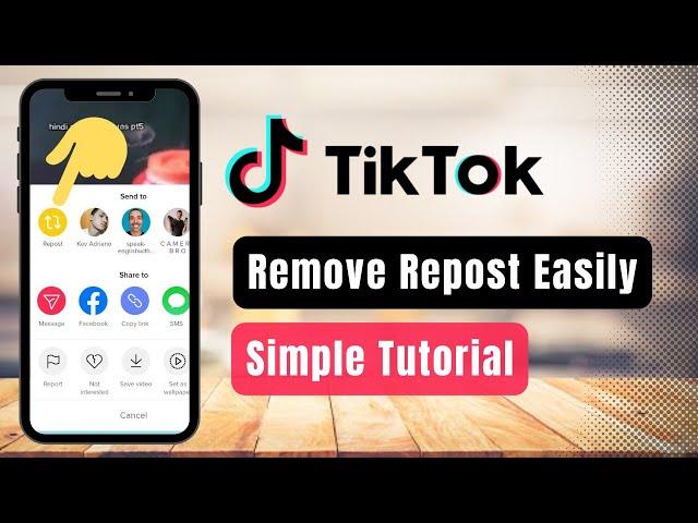 How to Remove Repost on TikTok !