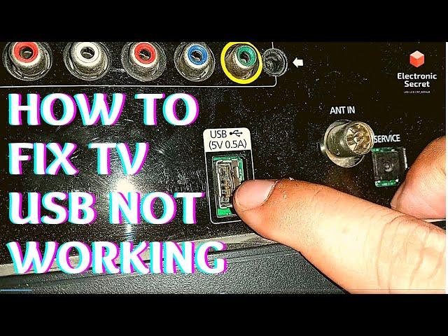 HOW TO FIX USB NOT WORKING ON TV || SAMSUNG TV USB JACK REPAIR