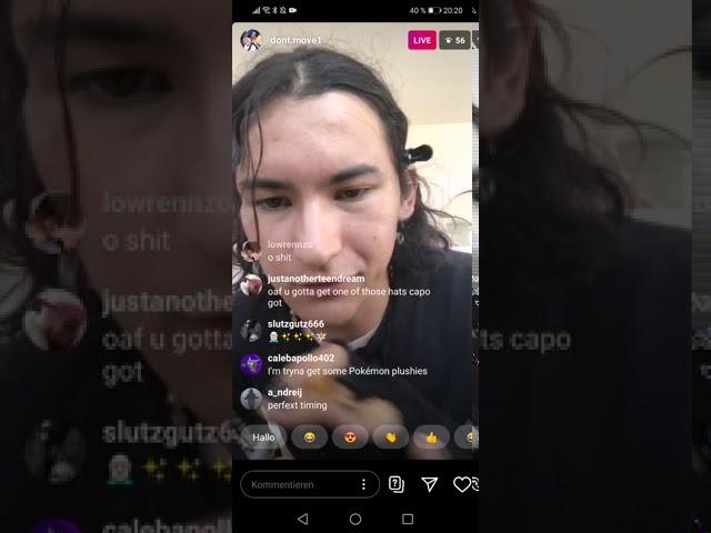 Oaf1 Instagram Live, taking about Yungster Jack, favorite Rapper, listening to Newbeats w/capoxxo