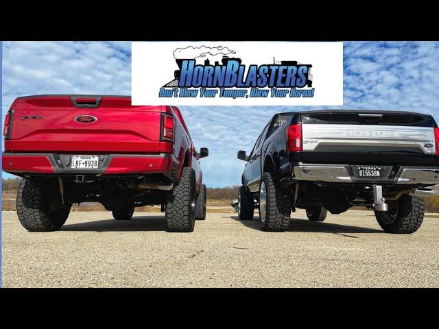 HornBlasters SOUND OFF! 244 Nightmare Edition vs Conductor Special 2485k. Spare Tire Delete