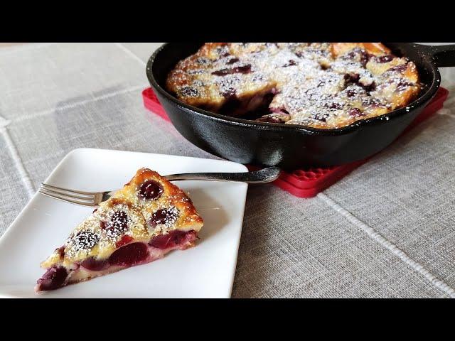 Easy Cherry Dessert Recipe / Prepare it in 5 Minutes / Delicious Cherry Clafoutis