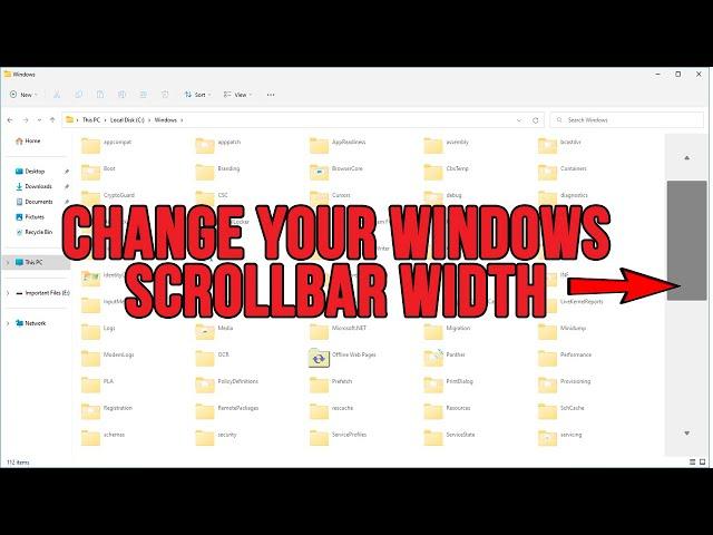 How to Change the Width of Your Windows Scrollbars