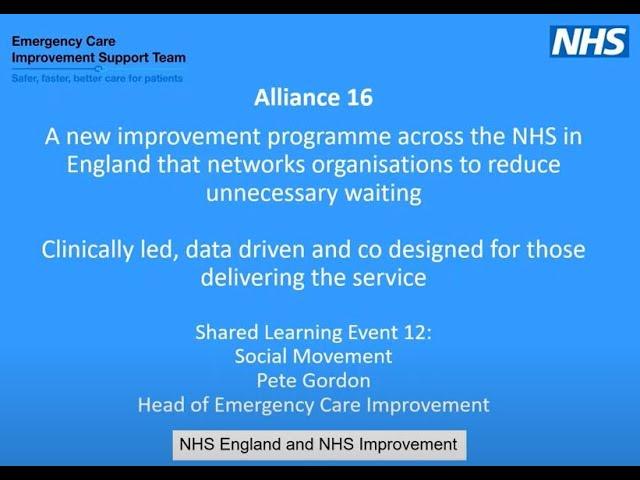 Alliance 16 Learning Event #12 - Social movement