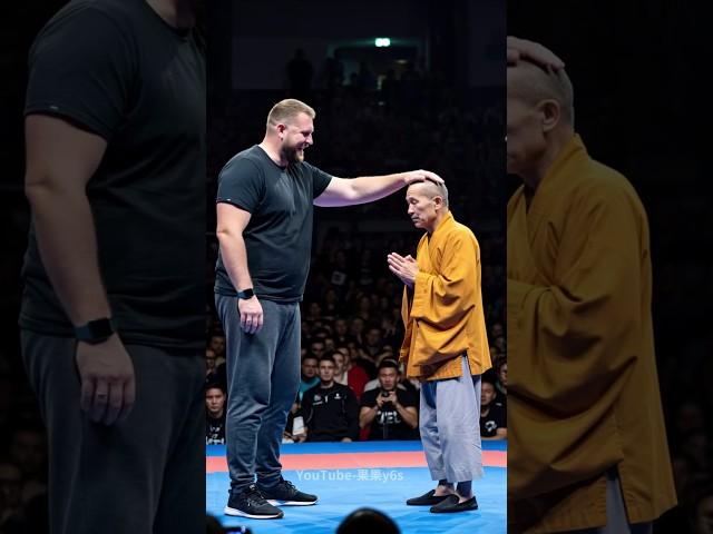 The respected monk, although he is old, Fearless Against the Toughest #kungfu #fight #boxing #ai
