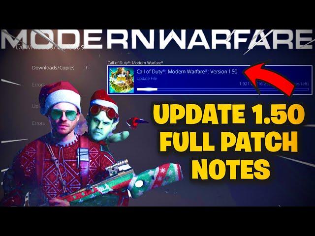 MODERN WARFARE/WARZONE UPDATE 1.50 PATCH NOTES! - NEW RICOCHET ANTI CHEAT, BUG FIXES & MORE!