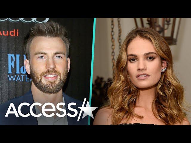 Chris Evans & Lily James Step Out In London