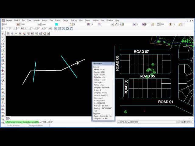 12d Model CAD - String Trim