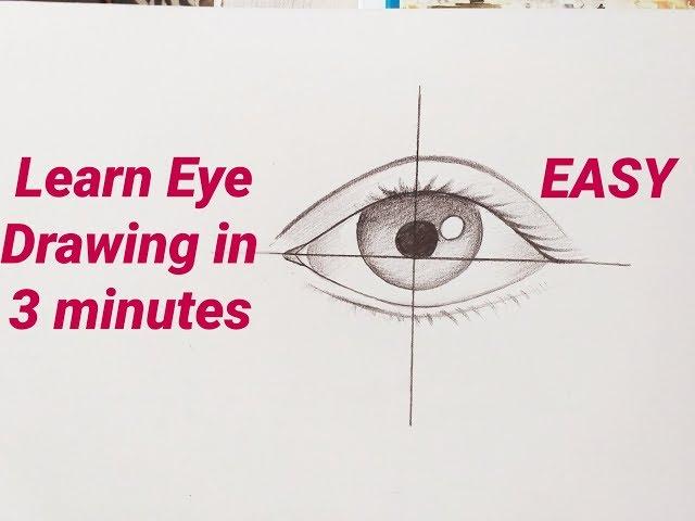 How to draw an eye/eyes easy step by step for beginners Eye drawing easy tutorial with pencil basics