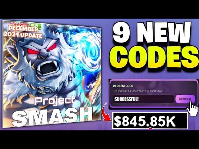 DECEMBER UPDATE!PROJECT SMASH WORKING CODES 2024 || NEW UPDATE || ROBLOX PROJECT SMASH CODES 2024